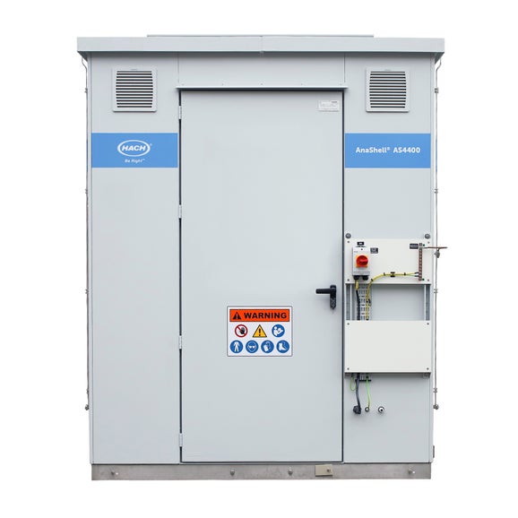 AnaShell walk-in Analytical Shelter Type AS4400, H=2.56m x W=2m x D=4m, for up to six analysers plus sample preconditioning