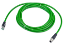 Ethernet кабел M12 до RJ45, 5 m